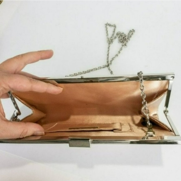 INC International Concepts Lexy Minaudiere Clutch -Rose Gold - Picture 5 of 5